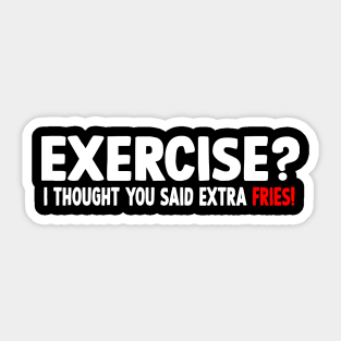 Exercise funny text Sticker